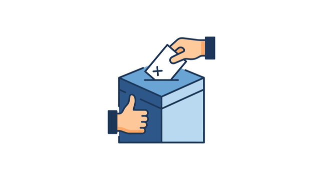 Voting and Civic Participation Concept Illustration