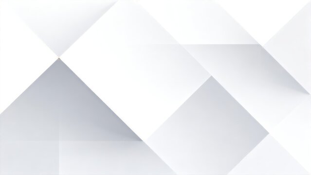 Abstract geometric pattern with white and gray shapes