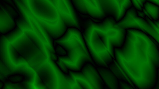 Abstract dark green liquid texture background with smooth organic marble waves and fluid distortion effect