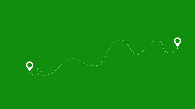 Airplane with dotted line route travel of journey and location animated. travelling symbol . Transport dot pathes lines traces tourism design vector illustration. EPS 10