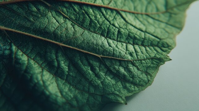Hoja aislada en toma macro con patrones de deformaci&Atilde;&sup3;n