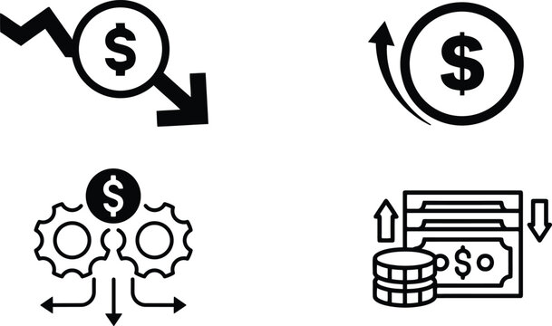 Money and finance related icons