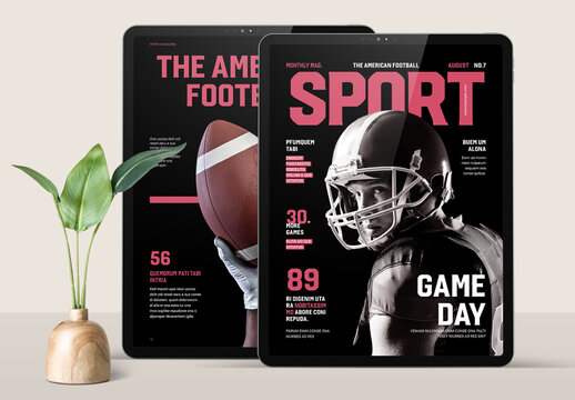 Sport E-Magazine Layout