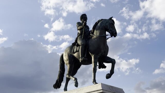 Equestrian statue of Henri IV on Pont Neuf in Paris