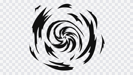 Dynamic anime-style whirlpool background designed to convey motion, power, speed, and supernatural force. © Oleg