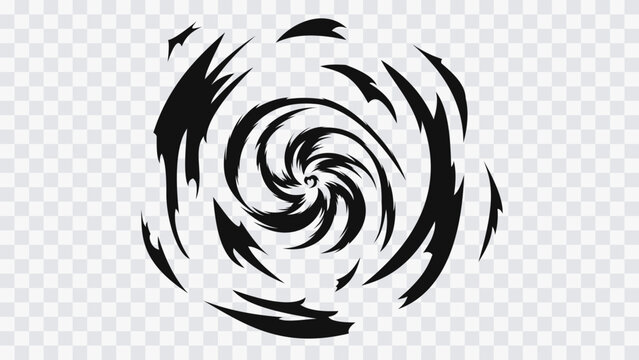 Dynamic anime-style whirlpool background designed to convey motion, power, speed, and supernatural force.