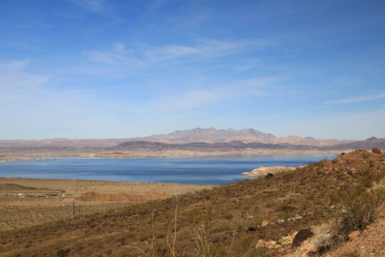 Scenic lake Mead at the Las Vegas Hoover Dam