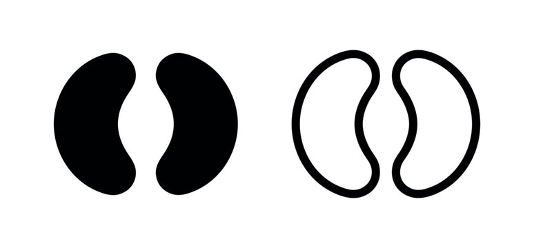 Eye Patch Icons: Solid and Outline Styles
