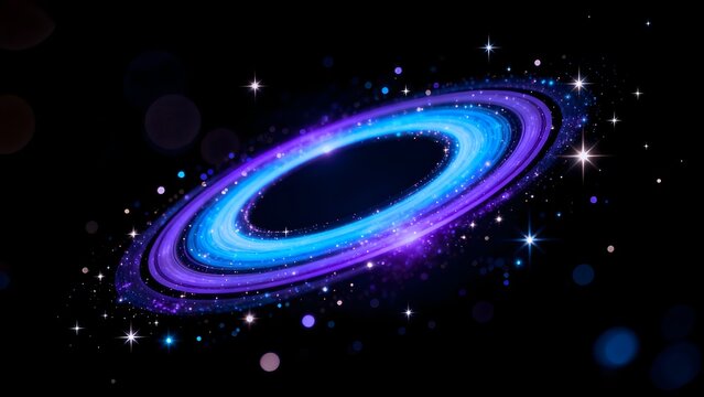 Colorful galaxy with stars