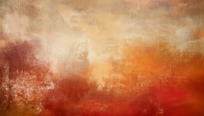 Fototapeta premium abstract distressed canvas texture in orange beige and red retro abstract texture background with warm tones and distress effect
