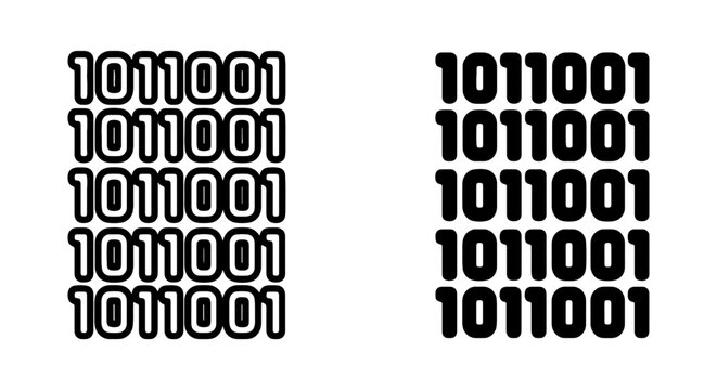 Binary Code Data, Digital Information, Computer Science, Technology Abstract
