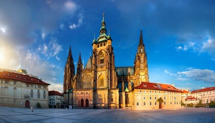 Obraz premium st vitus cathedral prague castle prague czech republic