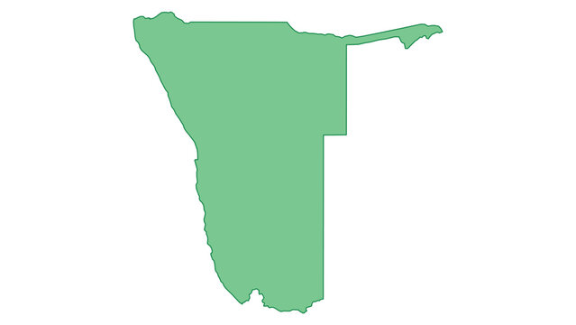 Namibia outline green