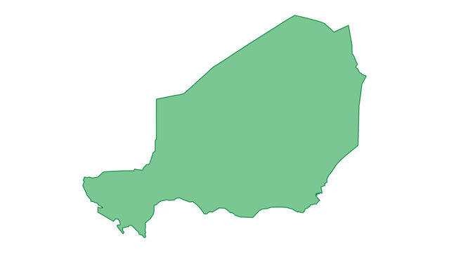 Niger outline green