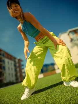 Contemporary Female Dancer on City Street