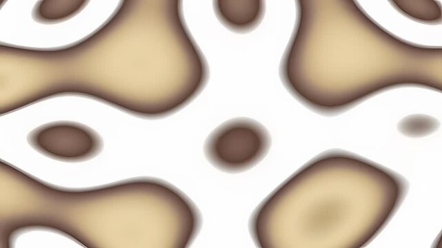 Abstract organic pattern with soft brown and beige shapes
