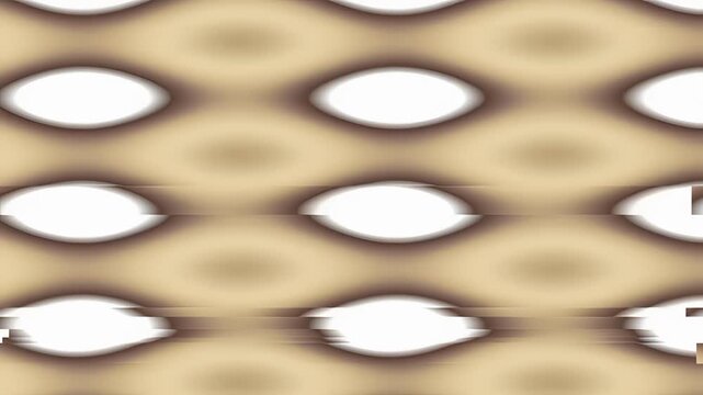Abstract geometric pattern with oval shapes and brown tones