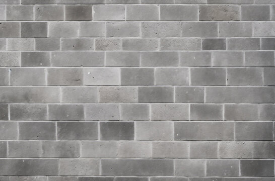 Processed collage of grey concrete brock wall surface texture. Background for banner, backdrop
