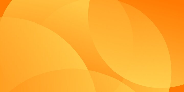 Abstract orange background featuring smooth overlapping transparent circles with warm glowing gradient light effects.