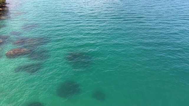 Top View of Small Waves on the Sea Surface