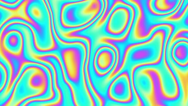 4k Iridescent Pastel Gradient - Dreamy holographic 90s, 80s, Y2K Aesthetic Loop Background