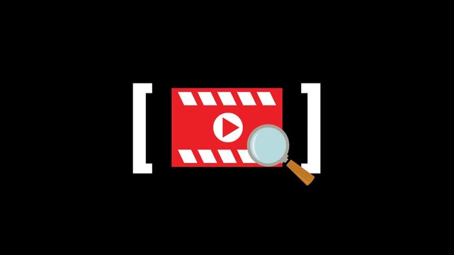 animated video of the uploaded result being scanned with a transparent background