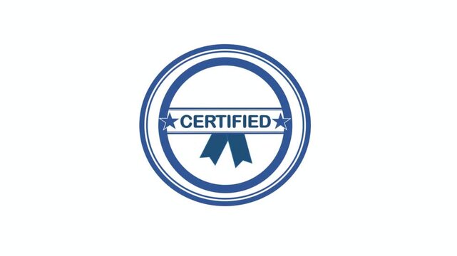 Certified Valid Rejected and Failed Seals with  Icons Minimal Overlay Animation