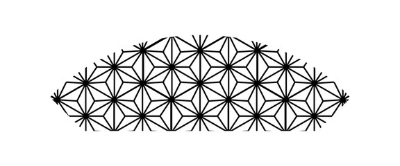 PNG Geometric pattern dome design on transparent background © Rawpixel.com