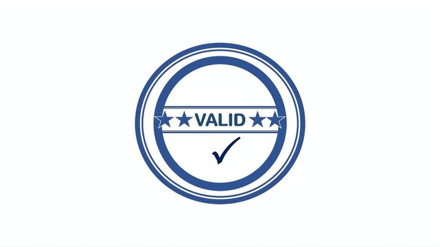 Certified Valid Rejected and Failed Seals with  Icons Minimal Overlay Animation