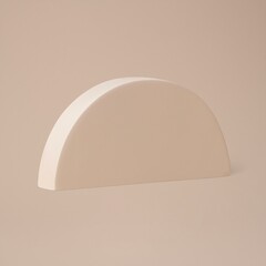 Beige semicircle shape, geometric design element © Rawpixel.com