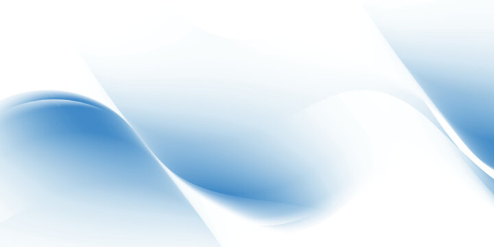 Abstract blue wave form in smooth gradient.