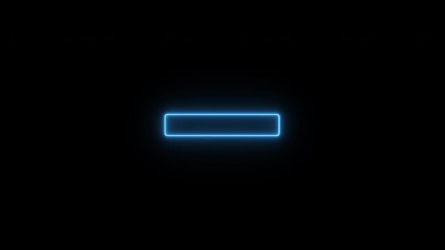 Pay here Text Animation in Neon Glow Rectangle Frame.