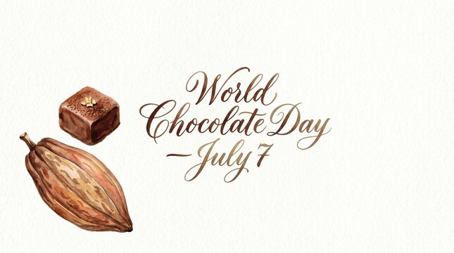 World Chocolate Day - July 7th Illustration