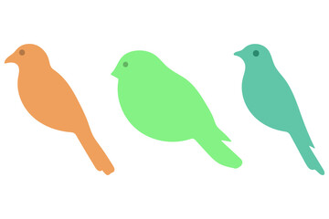 Three Colorful Bird Illustration Set © Gifa_Art