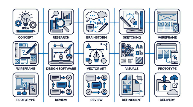 Product Development Process: Idea, Research, Design, Prototype, Delivery