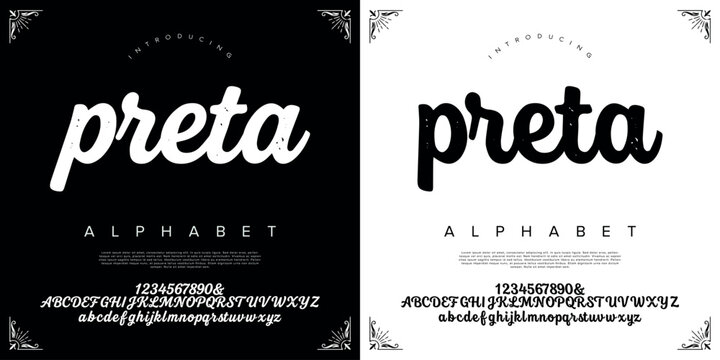 Preta Bold Casual Brush Script Font for Creative Branding and Modern Poster Design