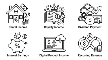 Obraz premium Premium vector icons set for business and design
