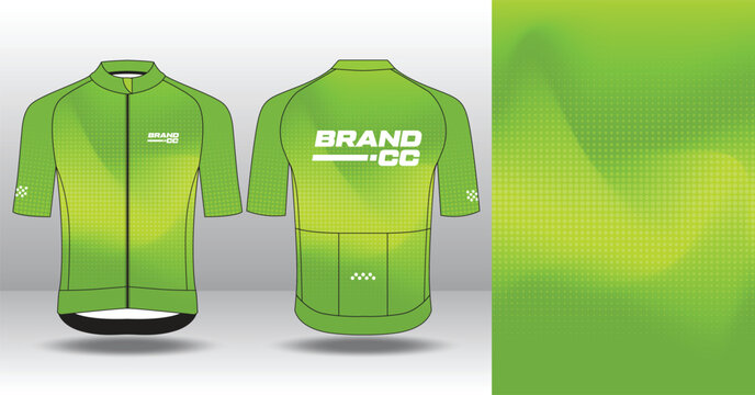 Modern Cycling Jersey Design Template for Custom Sublimation