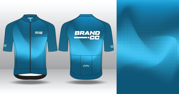 Modern Cycling Jersey Design Template for Custom Sublimation