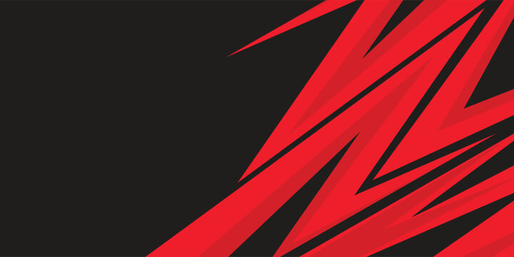 Abstract background with red spikes and zigzag line pattern and some copy space area