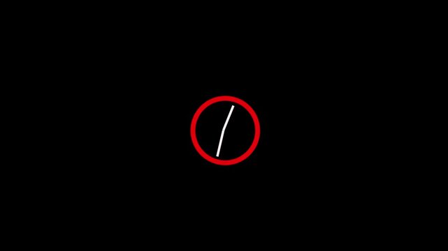 Minimal Loading Animation Circle Progress Timer Icon Motion Graphics