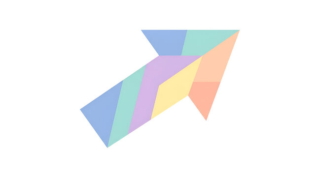 Modern Abstract Flecha Vector Geometric Arrow Design