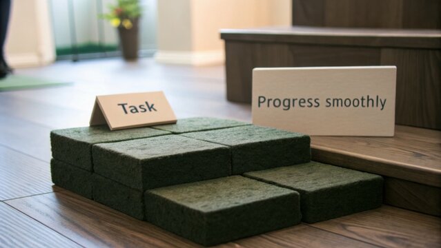 Steps for Success: Transitioning from Task to Progress in a Professional Environment with Green Elements