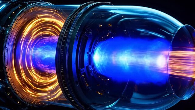 Pulsed Magnetic Plasma Rocket Engine Core - Dynamic Engineering Close-up
