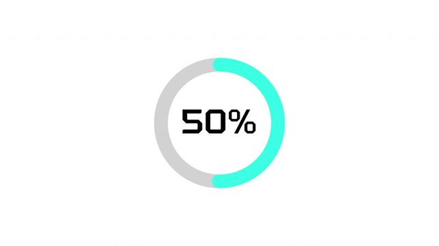 Circular Progress Bar Animation with Percentage Counter &ndash; Loading Indicator Motion Graphic
