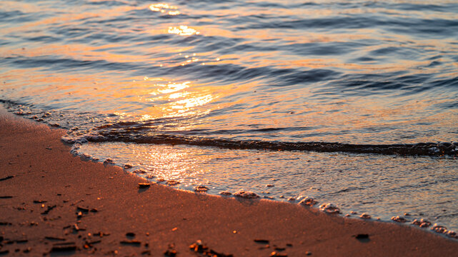 sunset on the beach