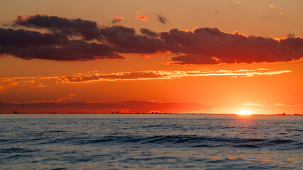 Fototapeta premium Chicago Skyline at Sunset