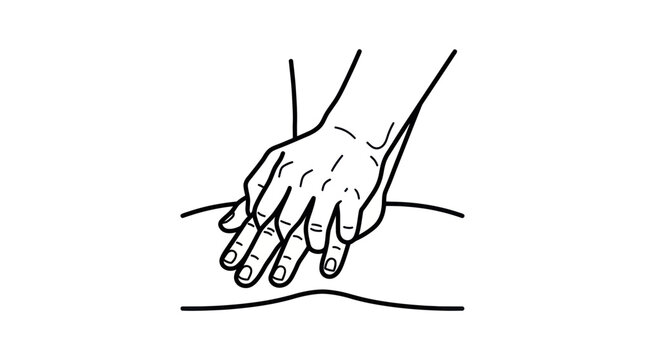 Hands performing cpr chest compressions on a patient
