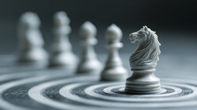 Leadership vision business strategy concept representing forward thinking planning culture opportunity discovery growth ambition and resilient enterprise direction toward market success