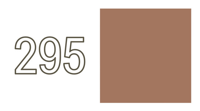 Brown color swatch with number 295